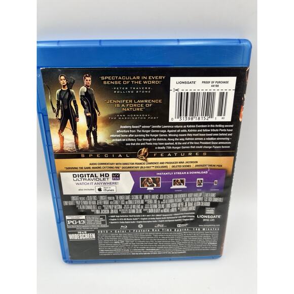 Hunger Games: Catching Fire (Blu-ray, DVD) - Picture 2 of 7